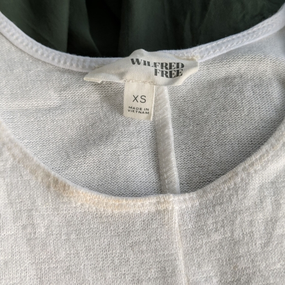 WHITE Aritzia wilfred free rosa swing dress white - Picture 6 of 7